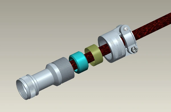 Reference image for backshells. Reference assembly drawing